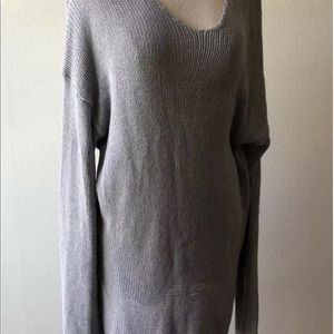 Emporio Armani Asymmetrical Sweater Grey L-XL